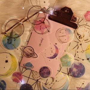 Dreamy set of outer space stickers